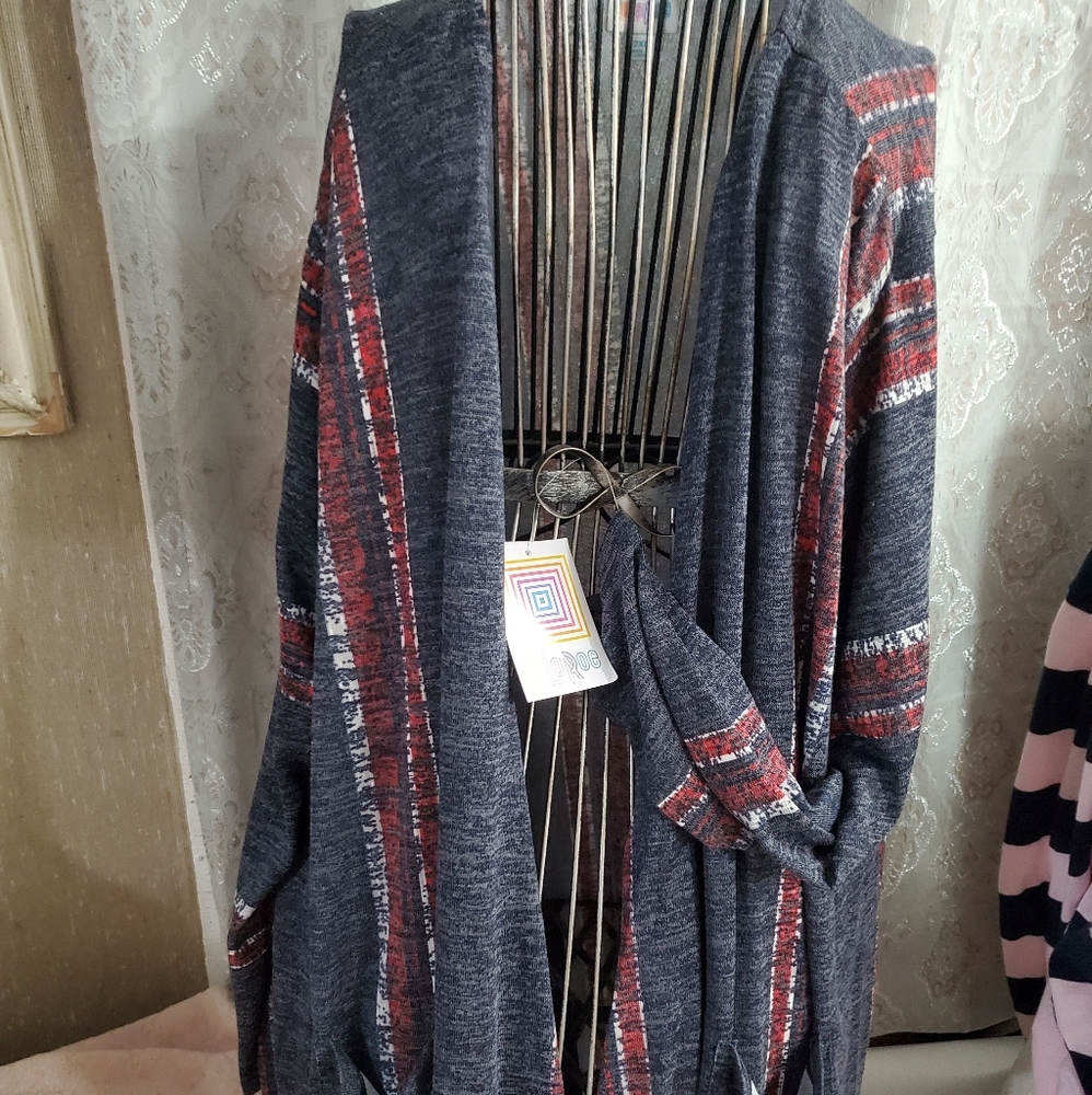 Lularoe Caroline long cardigan 2XL